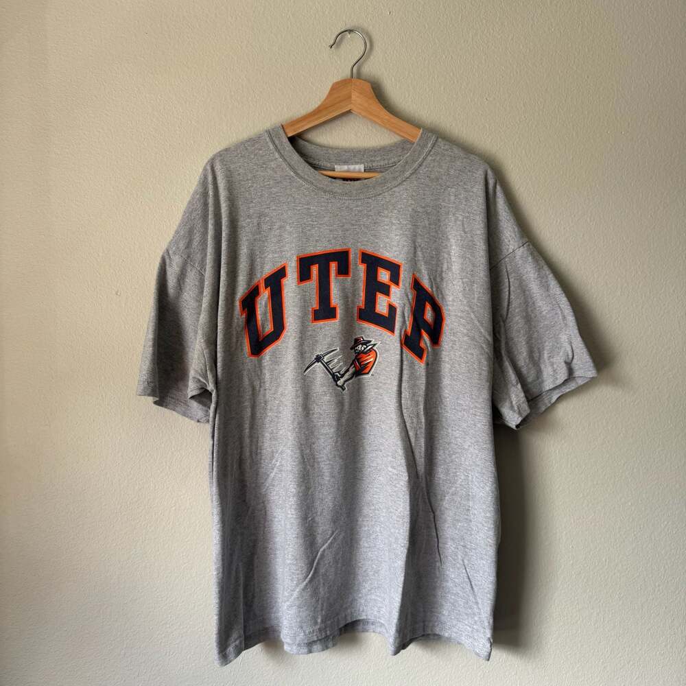 Vintage UTEP Miners Joy Athletic Gray College T Shirt XXL